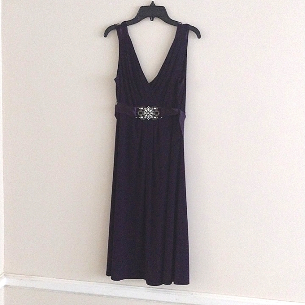 Purple Sleeveless Dress by Scarlett Nite